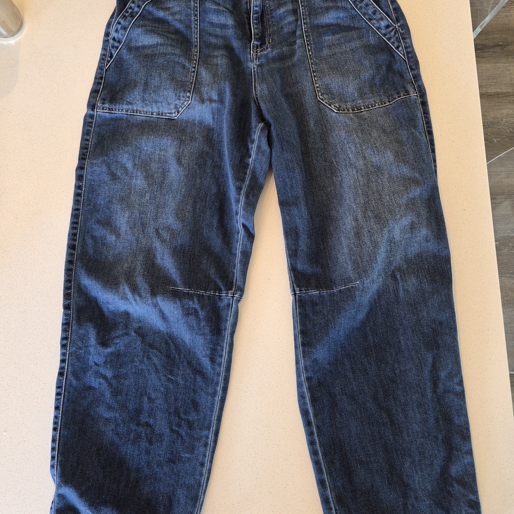 Sanctuary Indigo Blue Denim Jeans with Contrast Stitching